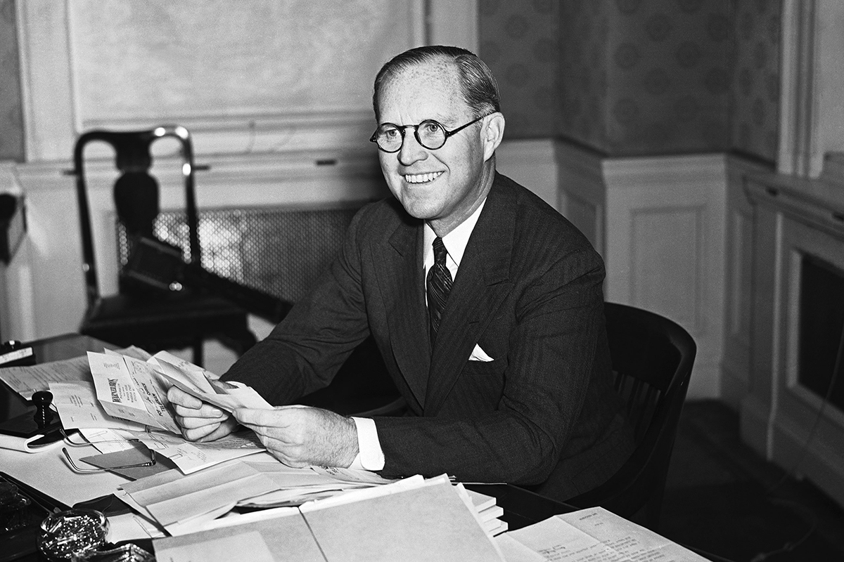 Ambassador Joseph P. Kennedy,  President, The Merchandise Mart in Chicago, circa 1955. TCA Archives